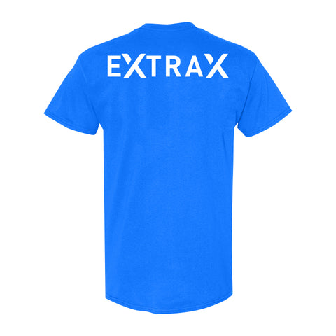 Extrax Official Logo T-Shirt Royal Blue Back