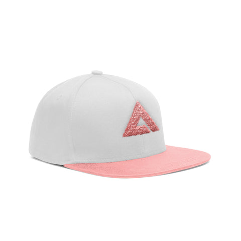 Extrax Official Logo Snapback White Pink